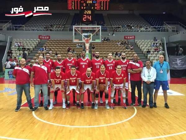 بعثة منتخب مصر الاول لكرة السلة تغادر الى تونس