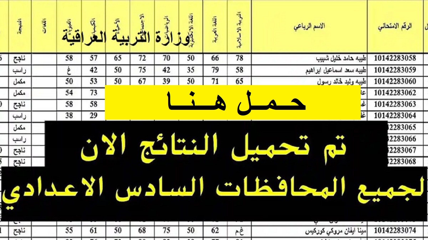 تنزيل PDF .. رابط نتائج السادس الاعدادي الدور الثاني 2022 عبر وزارة التربية العراقية