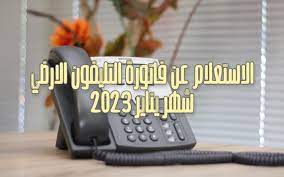 رابط الاستعلام علي فاتورة التليفون الارضي شهر يناير 2023 عبر موقع billing.te.eg